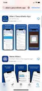 Allianz Gesundsheits-App und Meine Allianz